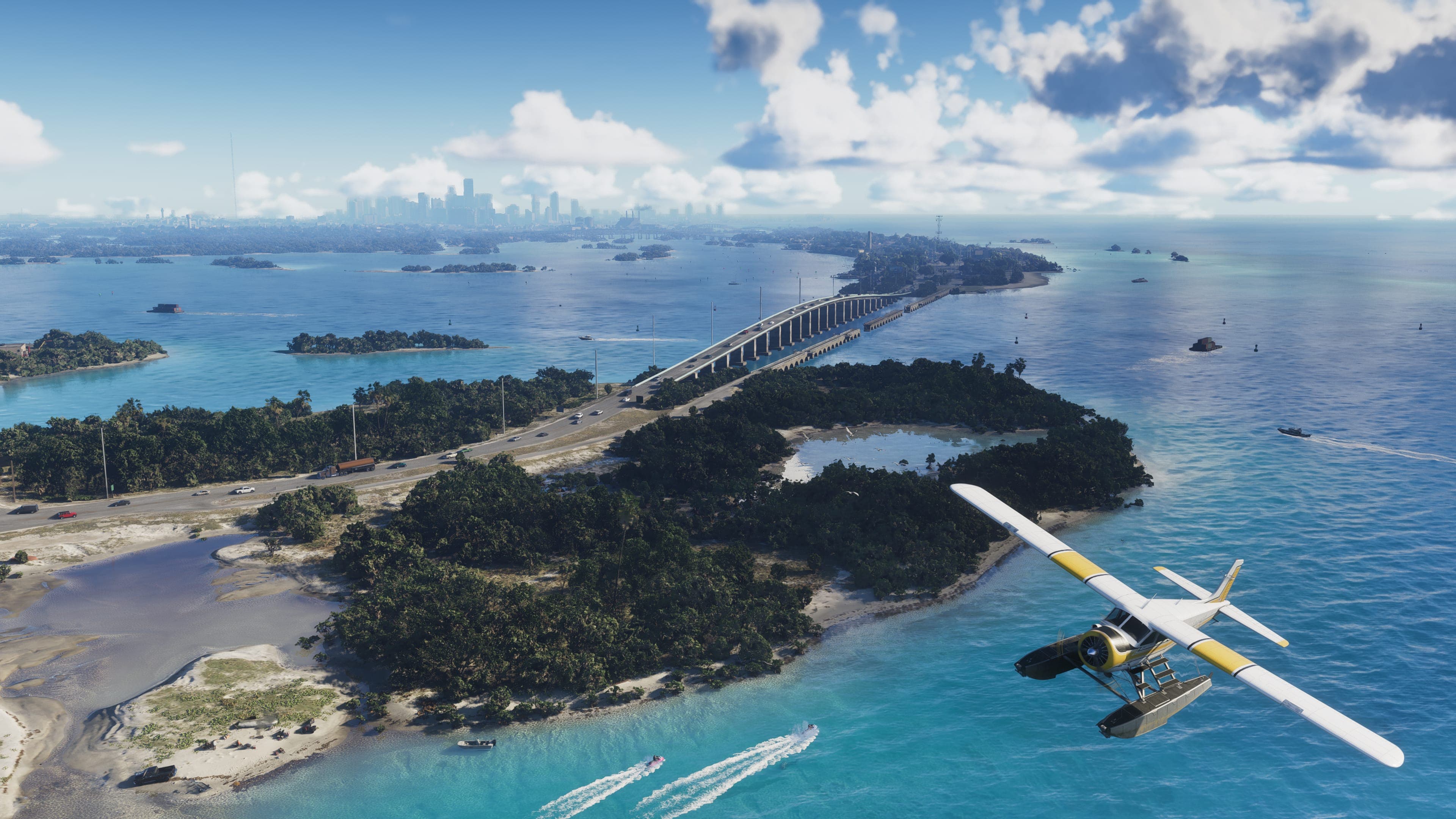 Aerial view of the Leonida Keys from Grand Theft Auto 6